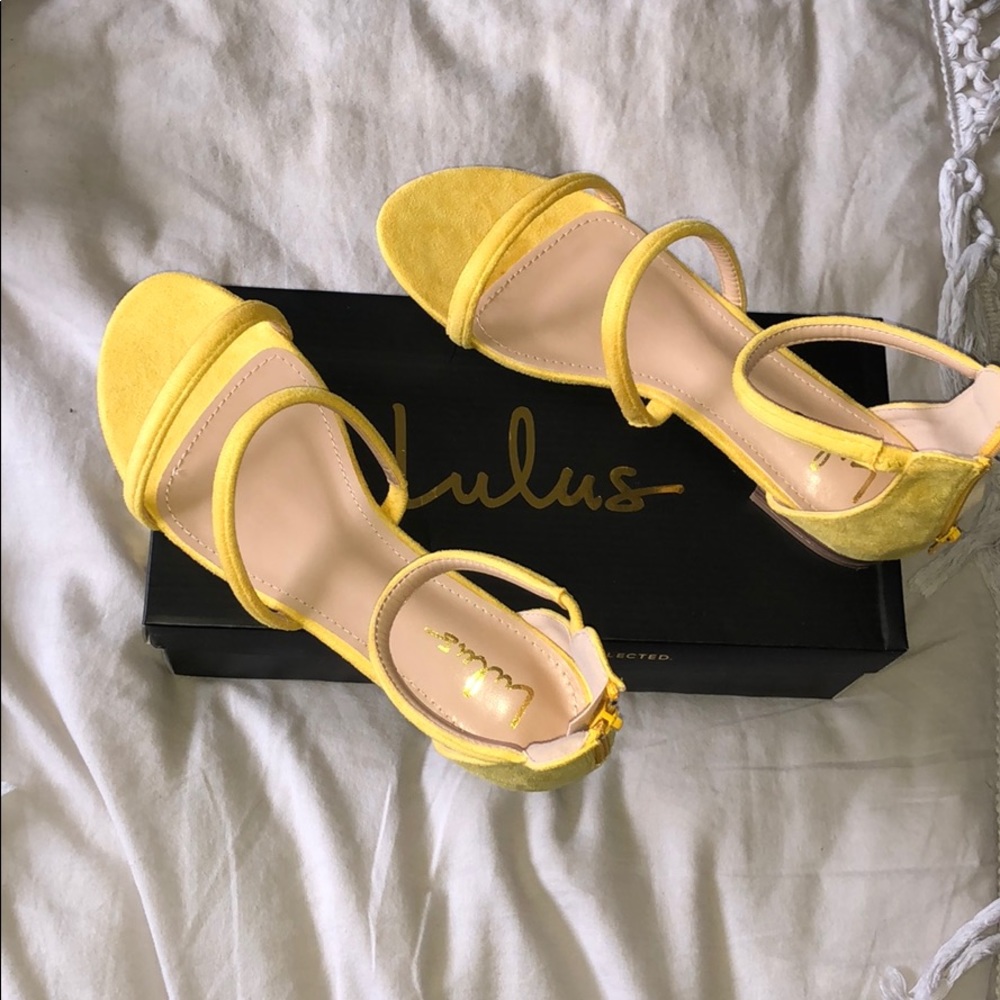 Mustard suede flat sandals